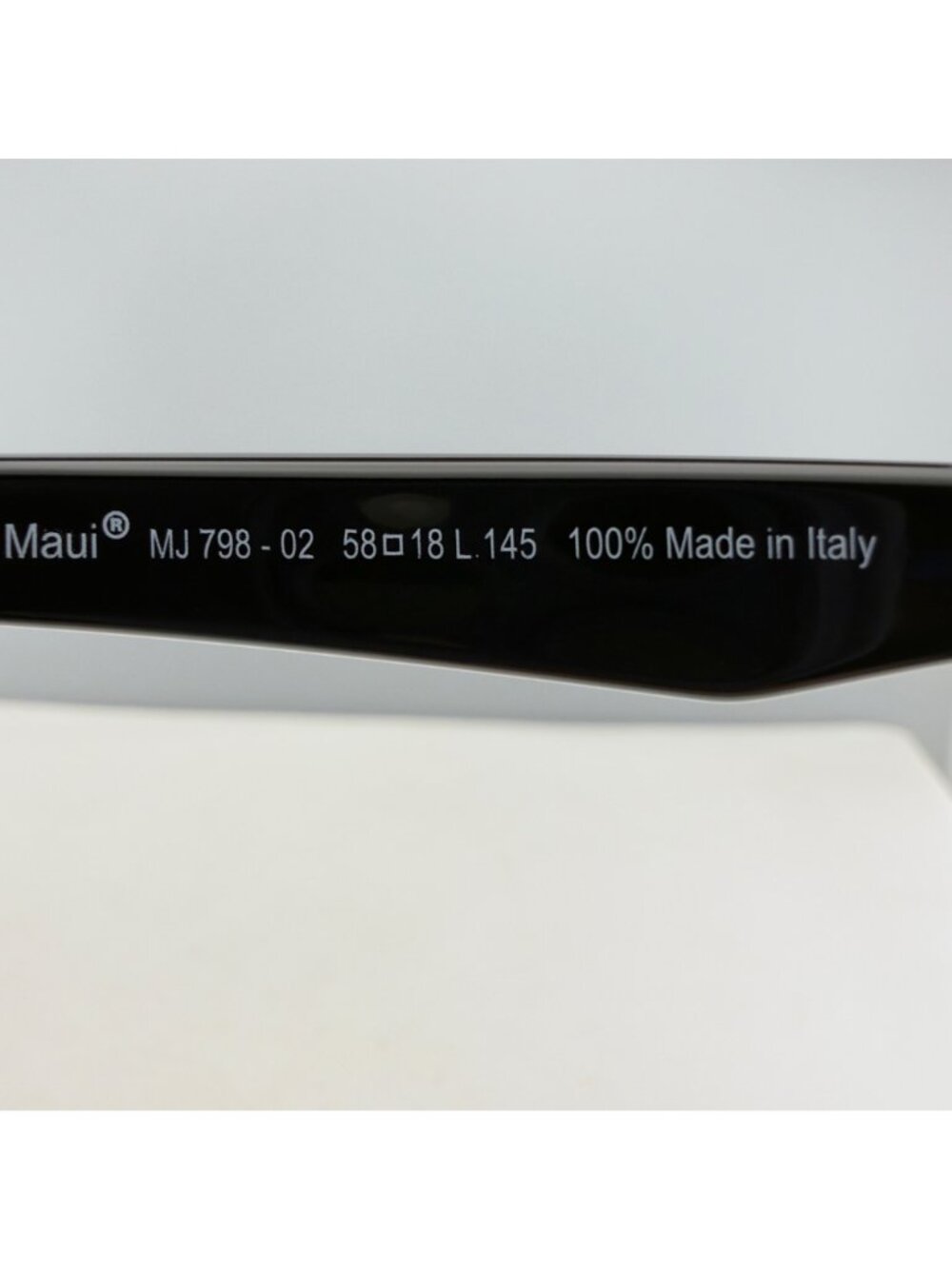 Maui Jim MJ 798 02 Sunglasses Onshore Gloss Black Polarized 58-18-145 - Picture 6 of 11